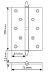MSN 100X70X2.5 AB Античная бронза